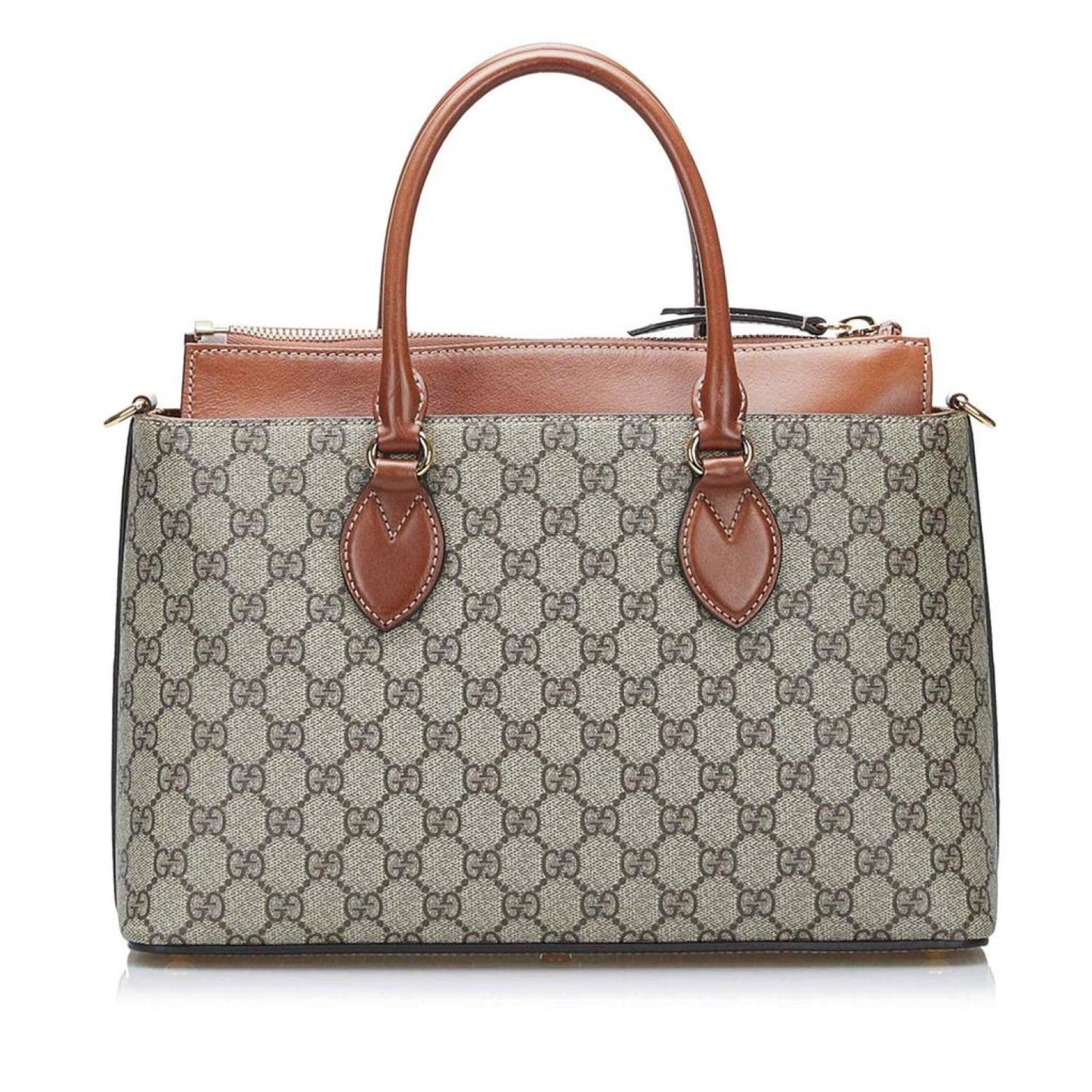 Gucci  GG Supreme Linea A Zip Satchel