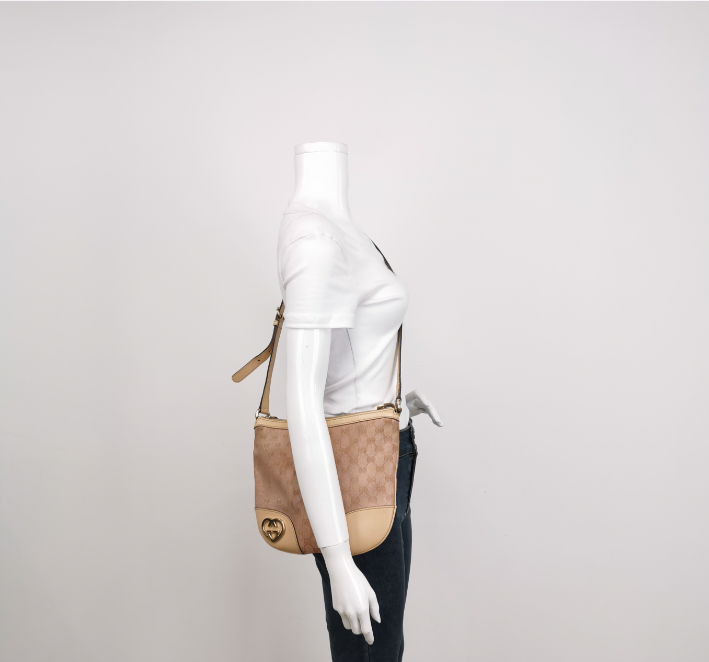 Preloved Gucci Crossbody Bag Beige 23091578428376