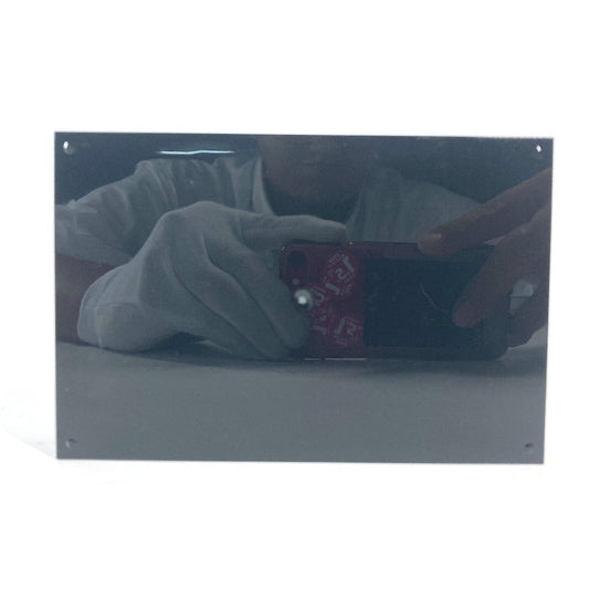 CHANEL Accessory case plastic black With mirror logo jewelry case