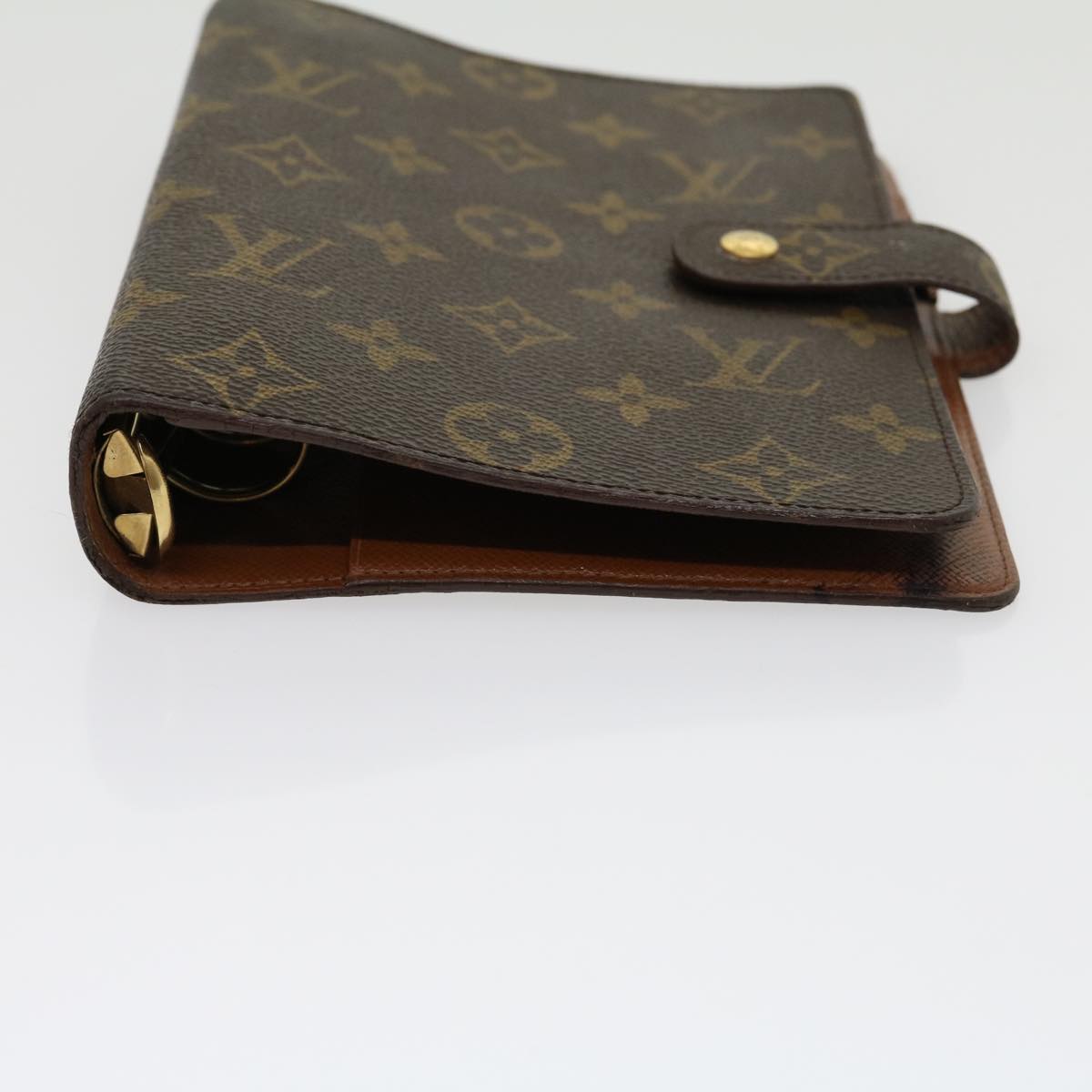 LOUIS VUITTON Monogram Agenda MM Day Planner Cover R20105 LV Auth 31195