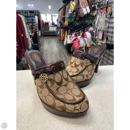 Shoes Designer By Coach In Brown, Size: 11