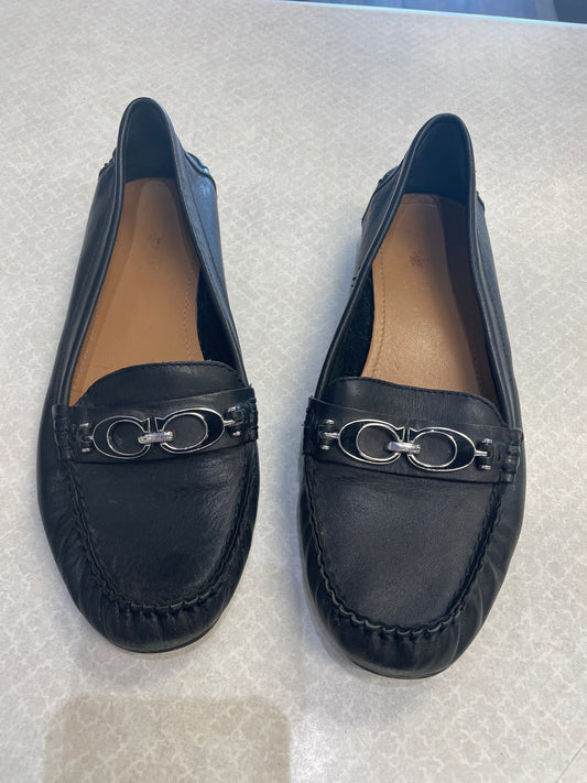 Shoes Flats By Coach In Black, Size: 7