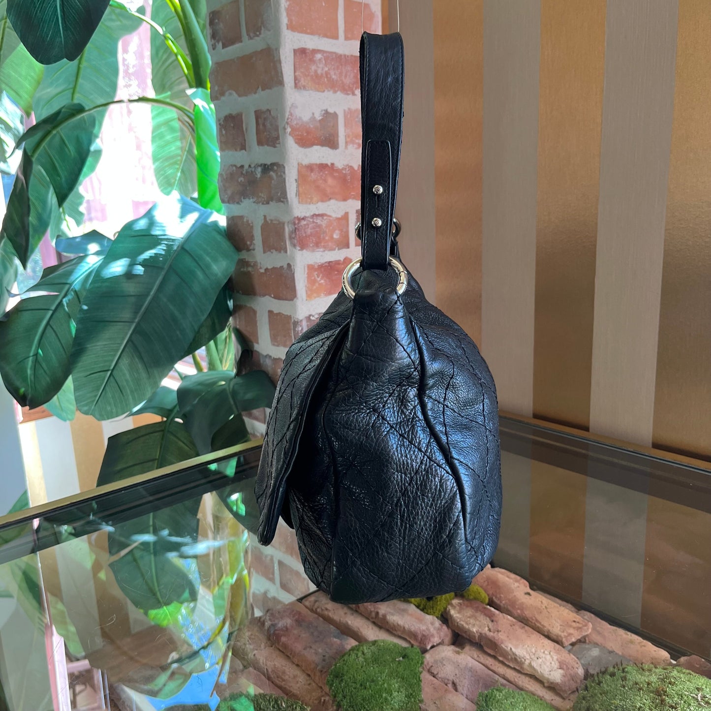 CHANEL On The Road Large Flap Black Shoulder Bag