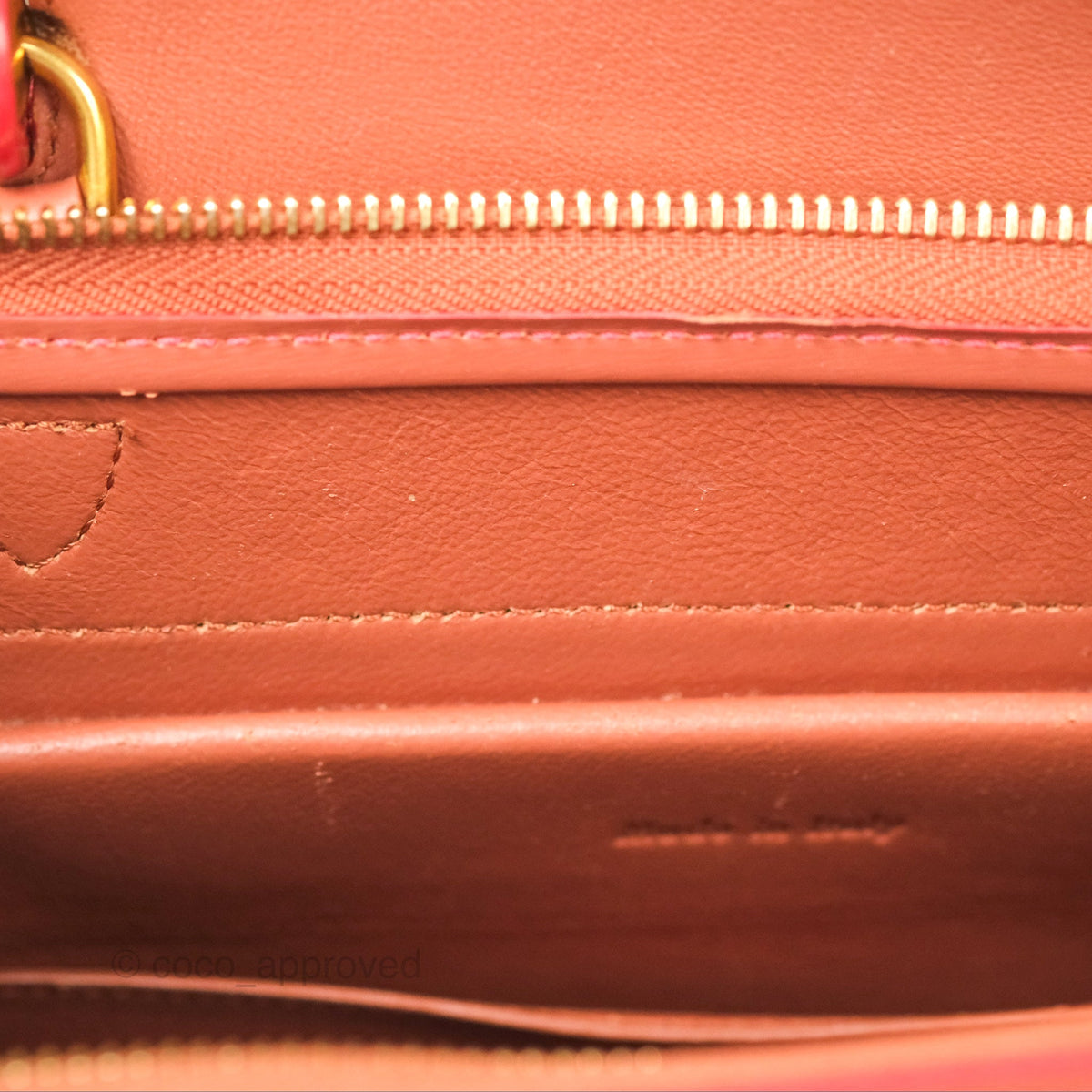 Celine Micro Belt Bag Terracotta Smooth Leather Gold Hardware