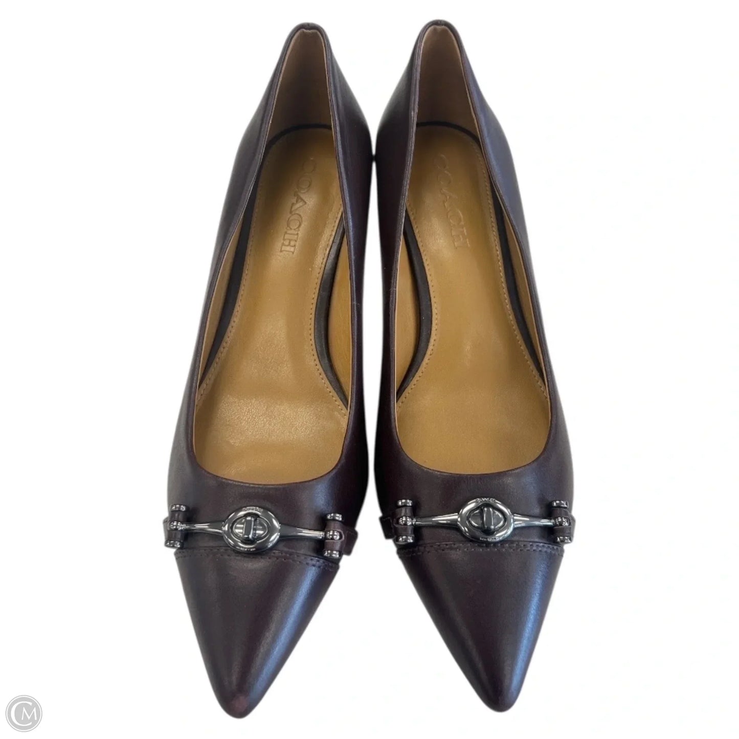 Shoes Designer By Coach In Maroon, Size: 9