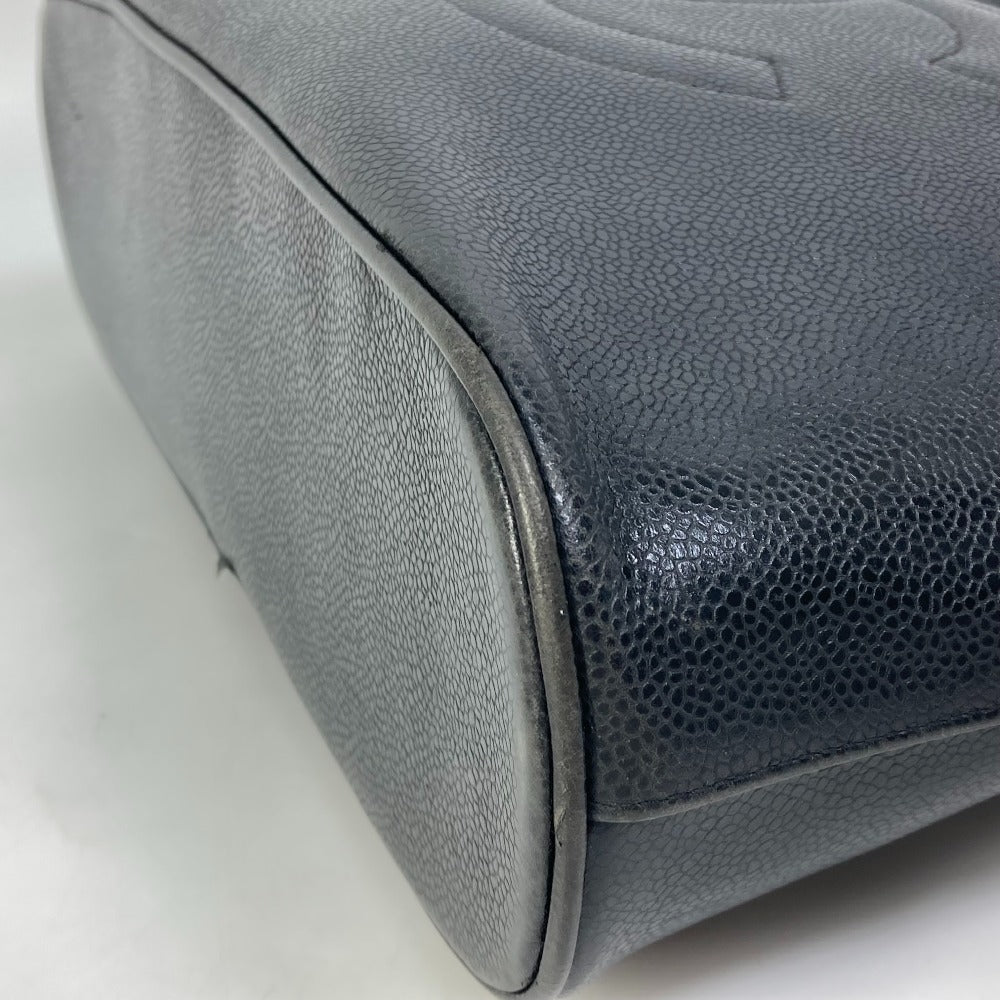 CHANEL Shoulder Bag Caviar skin black Shoulder CC COCO Mark Cocoball Women Used