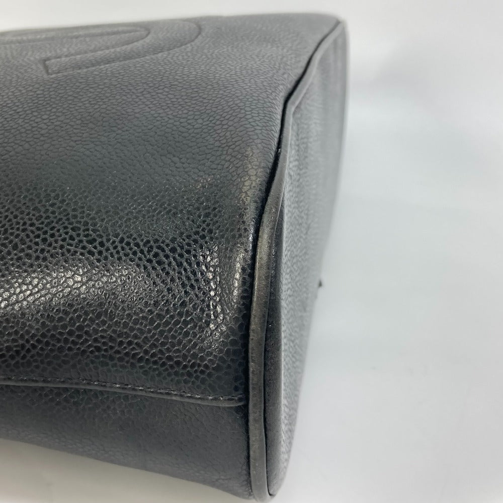 CHANEL Shoulder Bag Caviar skin black Shoulder CC COCO Mark Cocoball Women Used