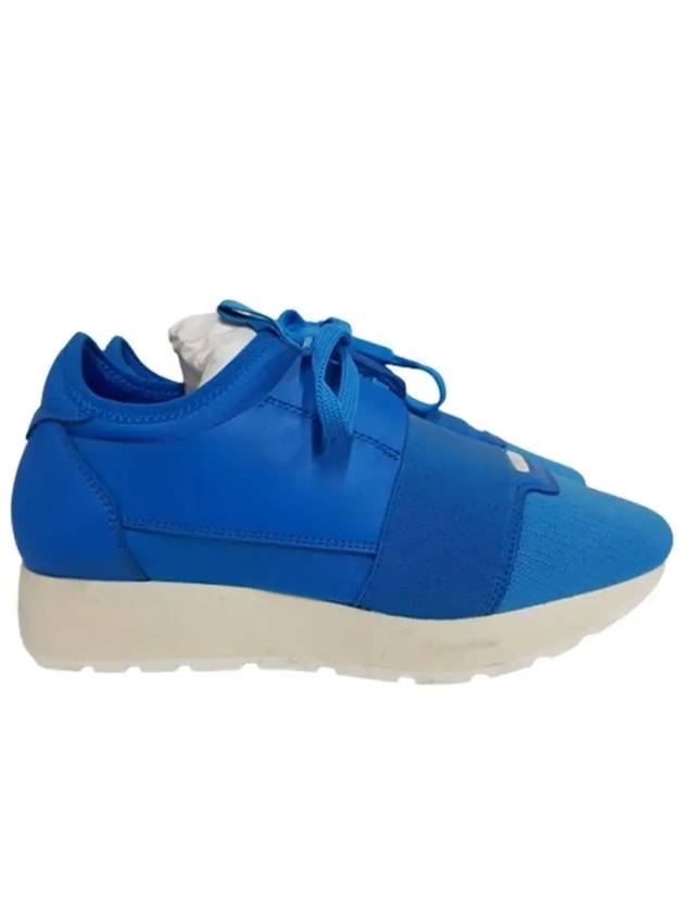 Luxury Balenciaga  Race Low Top Sneakers Blue