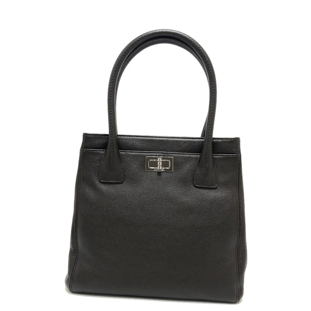 CHANEL Tote Bag leather Brown Executive 2.55