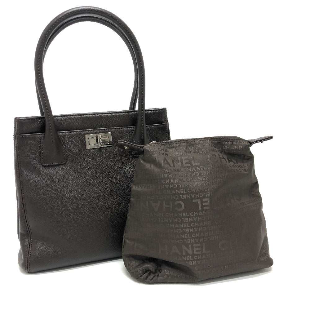 CHANEL Tote Bag leather Brown Executive 2.55
