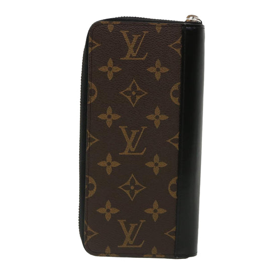 LOUIS VUITTON Monogram Macassar Portefeuille Thanon Long Wallet M63489 LV 31715A