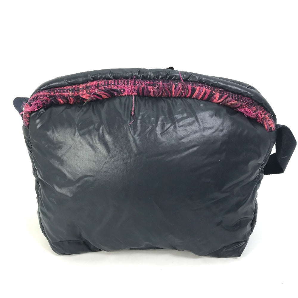CHANEL Sling bag A57586 Nylon, Tweed Navy Shoulder Bag Coconeige Women Used