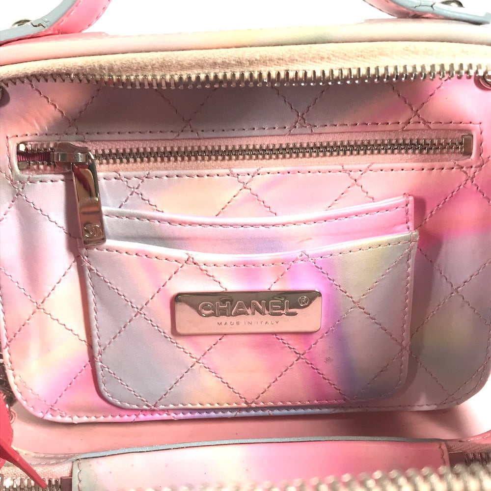 CHANEL Handbag Plastics pink Filigree Vanity Bag Crossbody CC COCO Mark Women Used