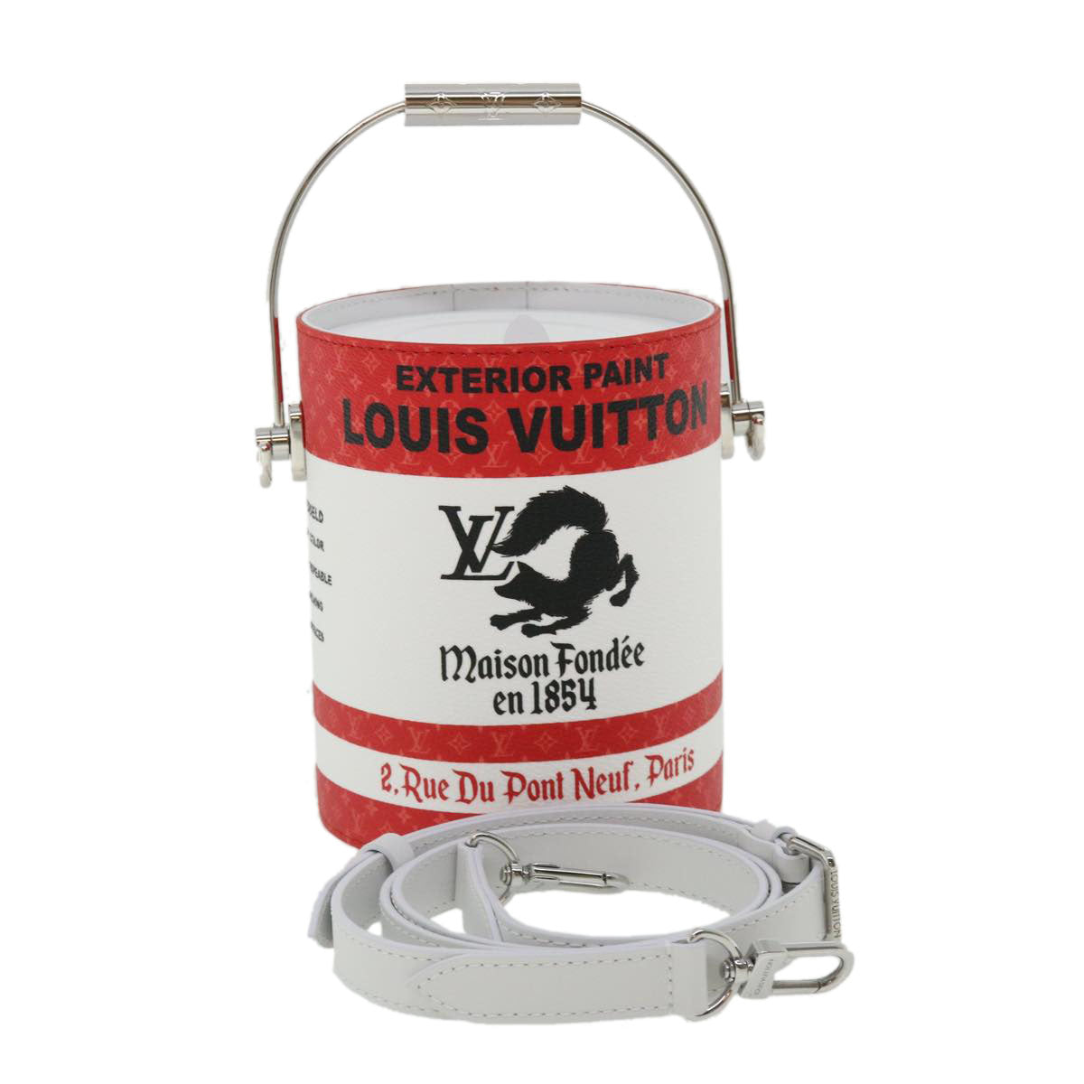 LOUIS VUITTON LV・painted can Shoulder Bag Red M81595 LV  31817A