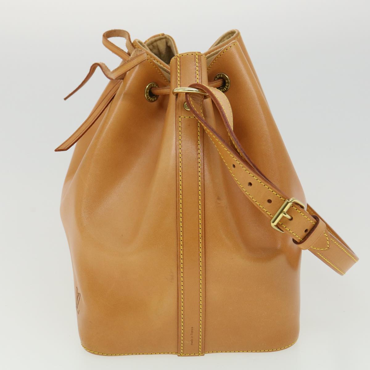 LOUIS VUITTON Nomad Leather Petit Noe Shoulder Bag Brown M85003 LV Auth 31852A