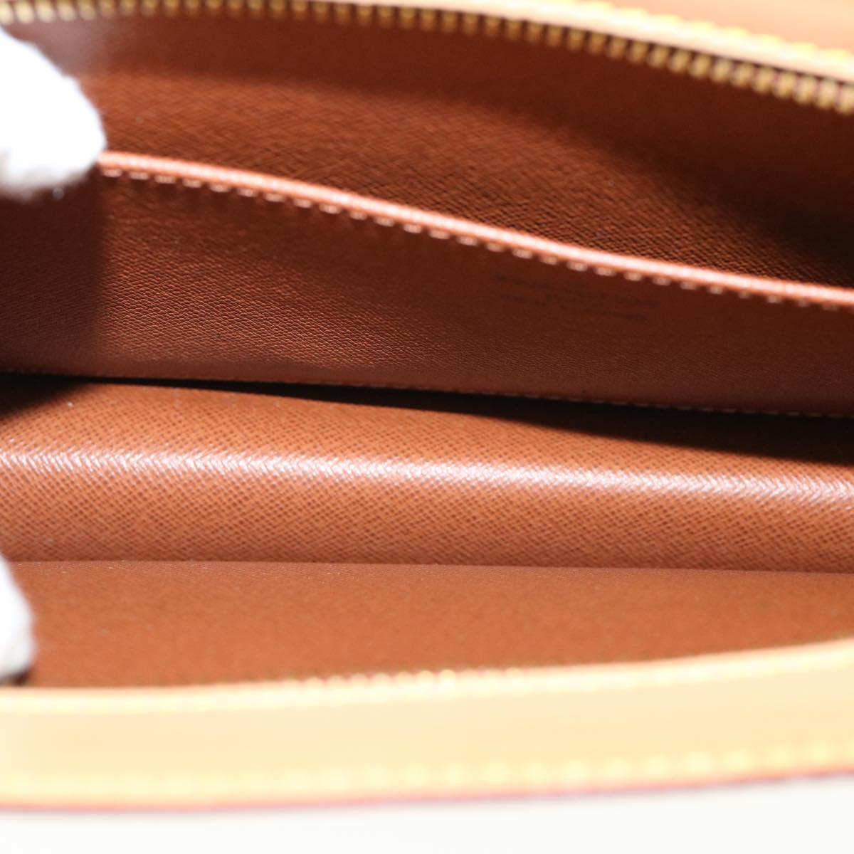 LOUIS VUITTON Pochette Homme Clutch Bag Nomad Leather SPO Brown LV Auth 31854A