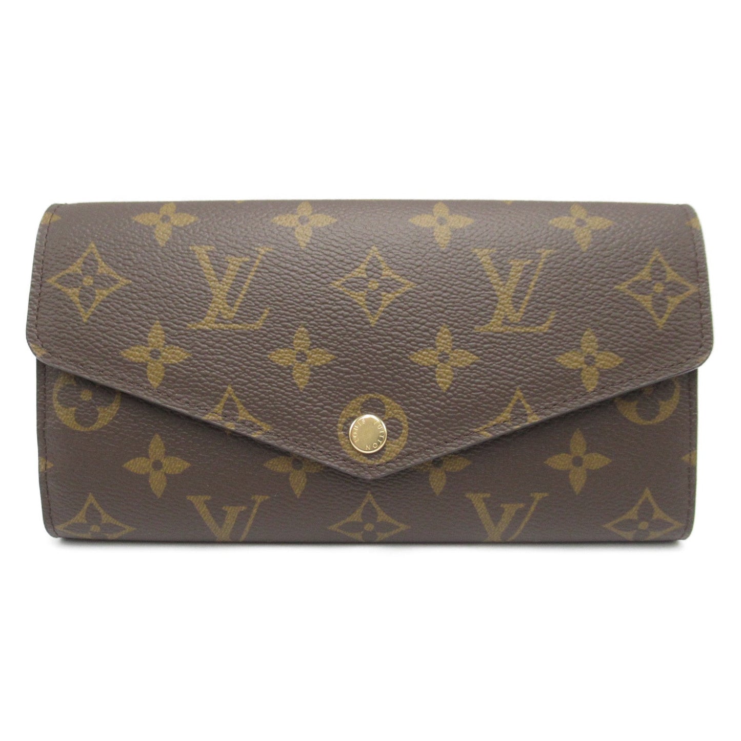Louis Vuitton Portefolio Sarah Double Fold Wallet Wallet PVC Coated Canvas Monogram   Brown M60531