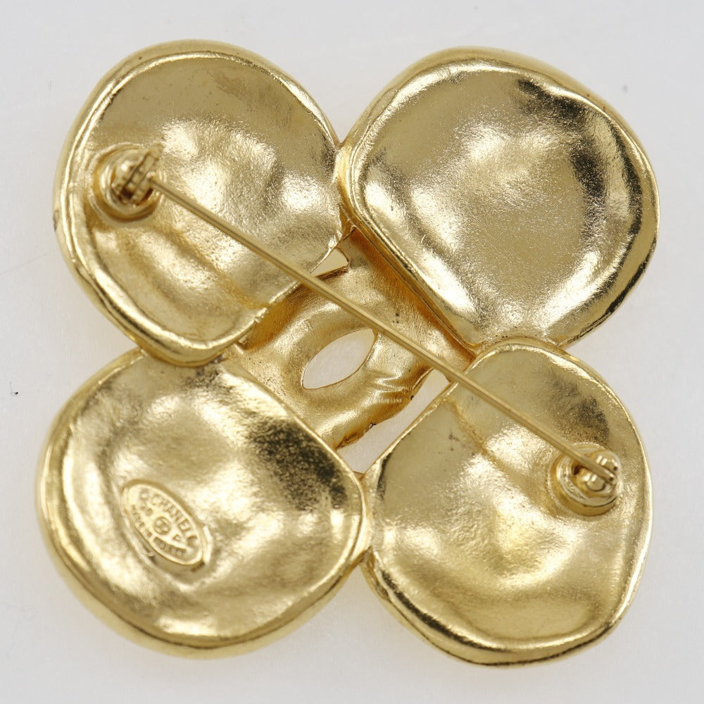 Chanel CHANEL Clover Brooch G   1996 96P  28.8g Clover