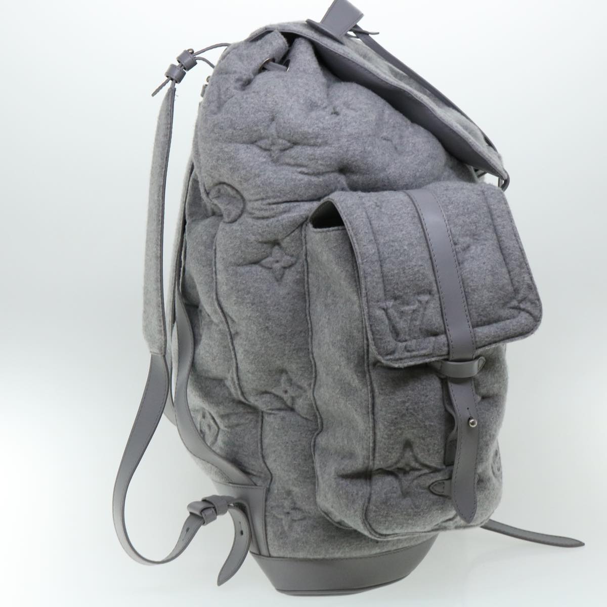 LOUIS VUITTON Monogram ChristopherXL Backpack Gray M55252 LV  31979A