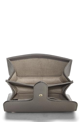 Gucci, Grey Leather Interlocking Crossbody Small, Grey