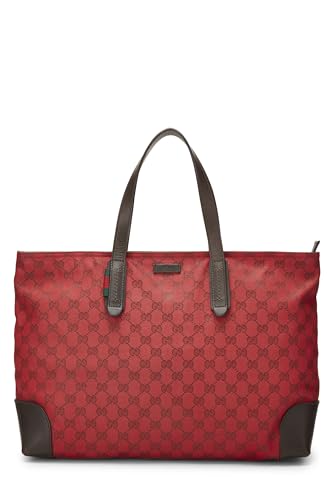 Gucci, Red GG Canvas Loop Tote Large, Red