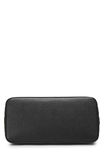 Chanel,  Black Quilted Caviar Medallion Tote, Black