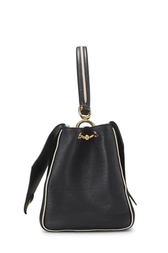 Louis Vuitton,  Black Monogram Leather Double V Bag, Black