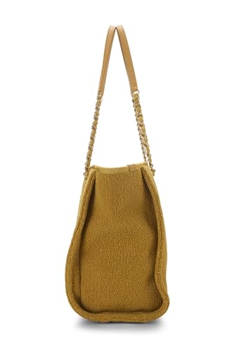 Chanel,  Yellow Boucle Deauville Tote Medium, Yellow