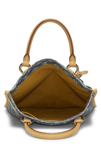 Louis Vuitton,  Blue Monogram Denim Flat Shopper, Blue