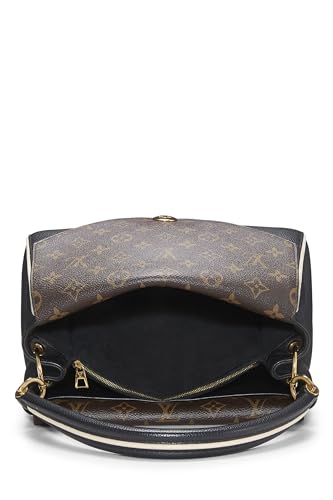 Louis Vuitton,  Black Monogram Leather Double V Bag, Black
