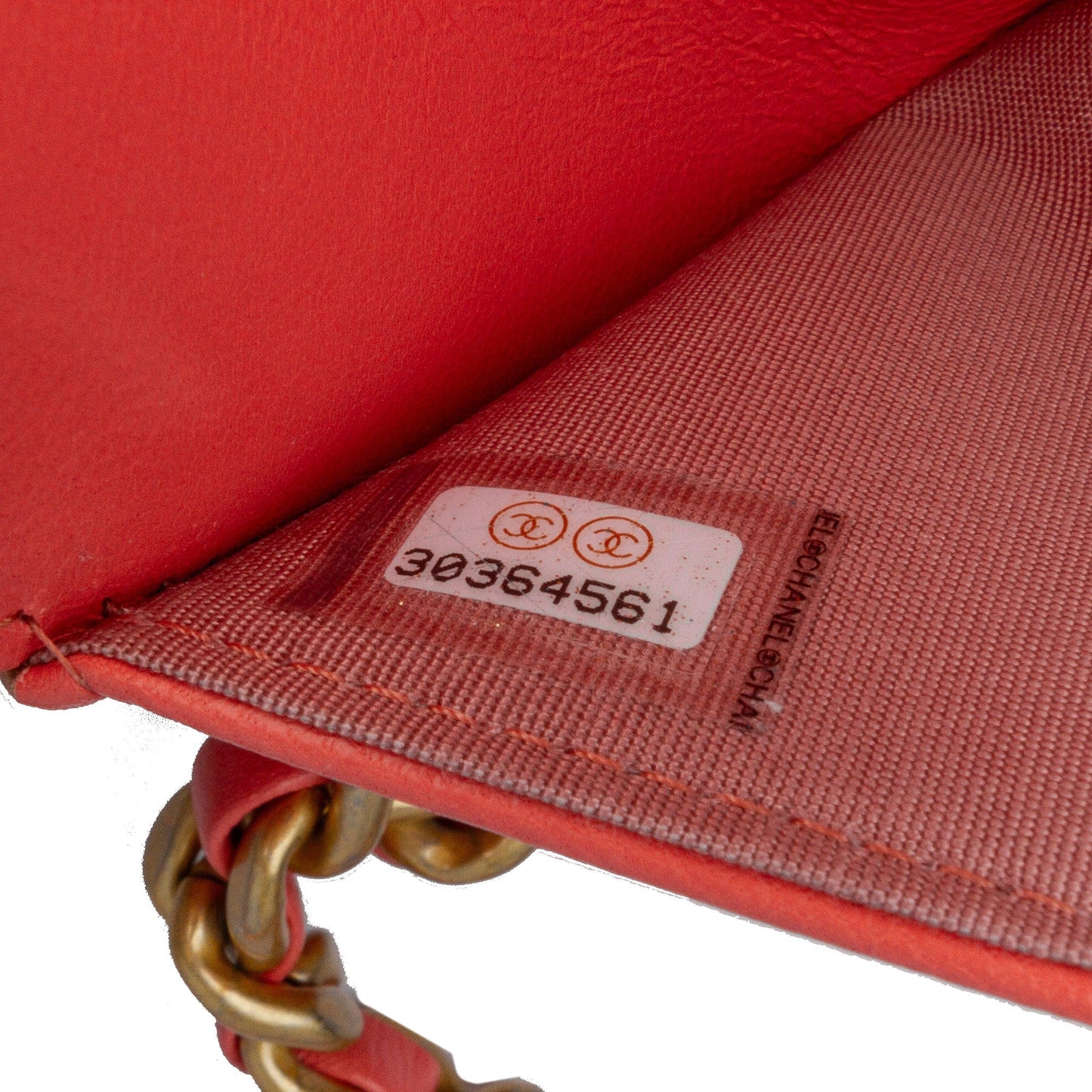 Pink Chanel Quilted Lambskin 19 Wallet on Chain Satchel