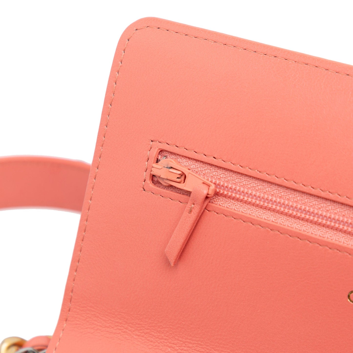 Pink Chanel Quilted Lambskin 19 Wallet on Chain Satchel