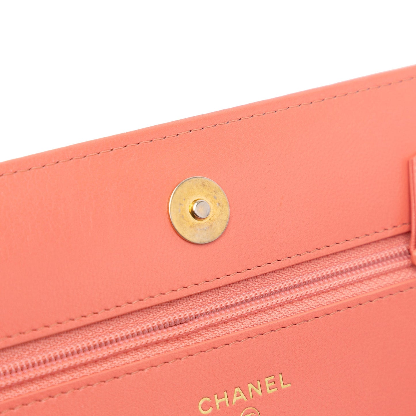 Pink Chanel Quilted Lambskin 19 Wallet on Chain Satchel