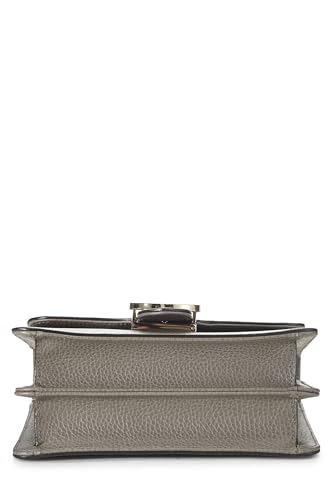 Gucci, Grey Leather Interlocking Crossbody Small, Grey