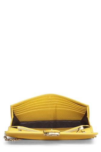 Gucci, Yellow Leather Interlocking Crossbody Small, Yellow