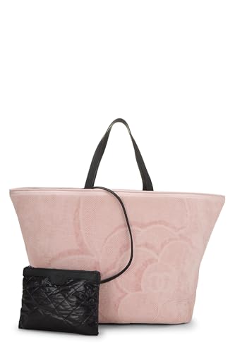 Chanel,  Pink Terry Cloth Tote Large, Pink