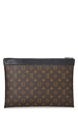 Louis Vuitton,  Black Monogram Macassar Pochette Discovery, Black