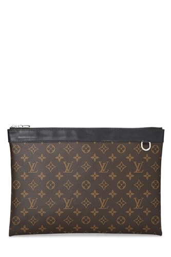 Louis Vuitton,  Black Monogram Macassar Pochette Discovery, Black