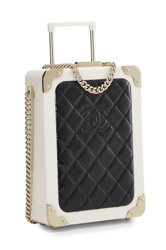 Chanel,  Patent Leather & Perspex Evening In The Air 'CC' Trolley Minaudière Chain Clutch, Multi