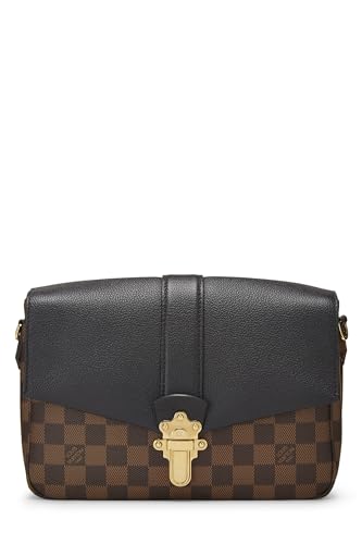 Louis Vuitton,  Black Damier Ebene Clapton Crossbody, Black