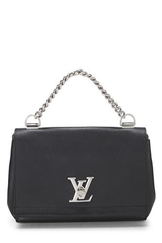 Louis Vuitton,  Black Leather Lockme BB, Black