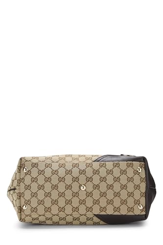 Gucci, Brown Original GG Canvas Britt Tote, Brown