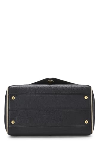 Louis Vuitton,  Black Monogram Leather Double V Bag, Black