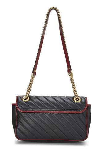 Gucci, Black Leather Torchon Marmont Shoulder Bag Small, Multi