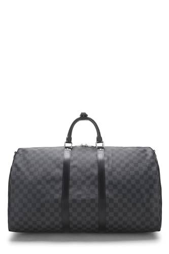 Louis Vuitton,  Damier Graphite Keepall Bandouliere 55, Black