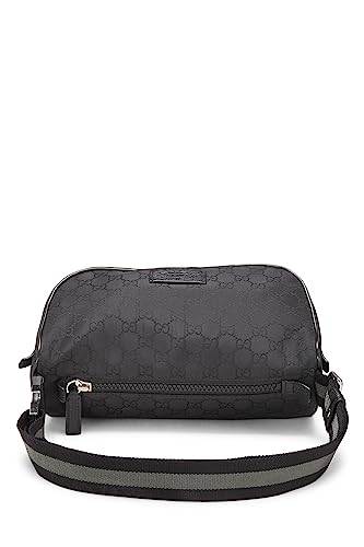 Gucci, Black Original GG Nylon Waist Pouch, Black
