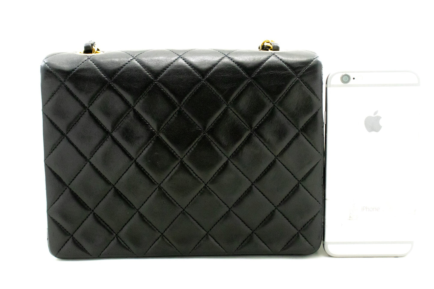 Top Quality Chanel Mini Square Small Chain Shoulder Bag Crossbody Black Lamb