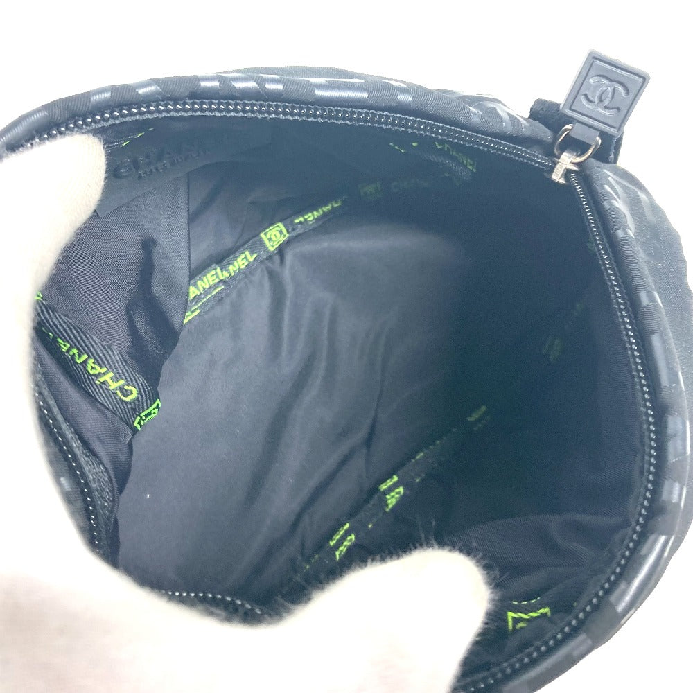 CHANEL Pouch Nylon black Sports CC COCO Mark