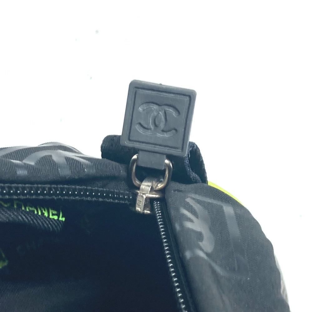 CHANEL Pouch Nylon black Sports CC COCO Mark