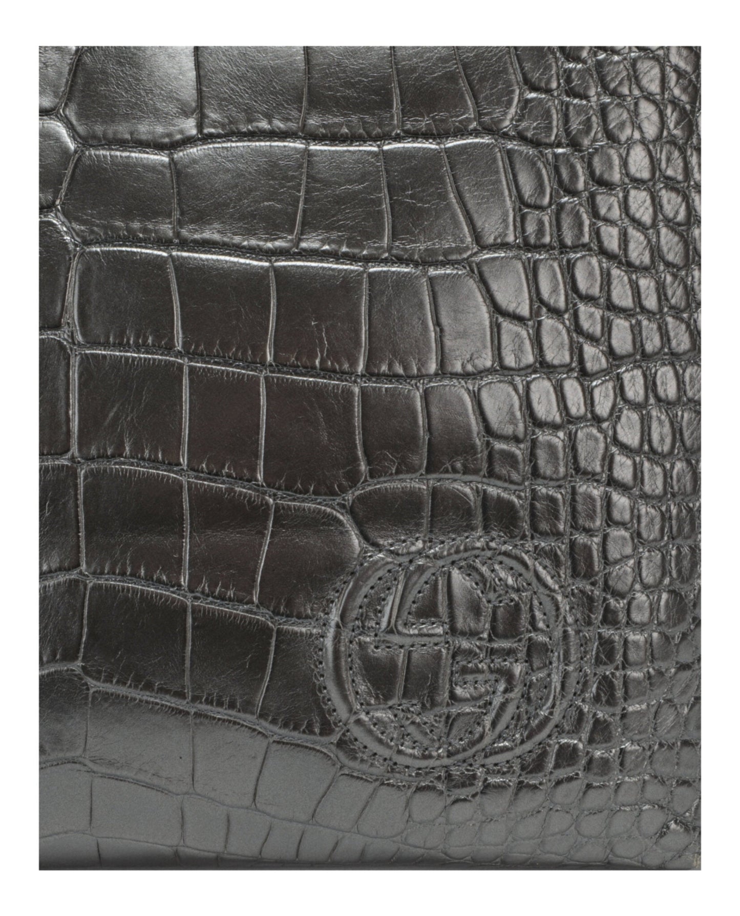 Gucci Unisex-Adult Small Crocodile Leather Envelope Pouch